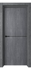 Межкомнатная дверь loft-1 al кромка с 2-х сторон ольха серая